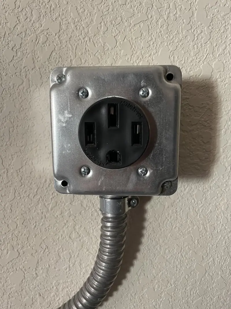 NEMA 14-50 outlet installed for Smart Home Electrical in Yankee Springs